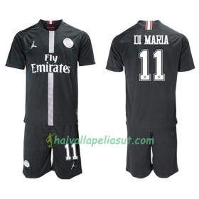 Jalkapallo Pelipaidat Paris Saint Germain Di Maria 11 Jodan Musta Lasten 3 Paita 2018-2019 Lyhythihainen